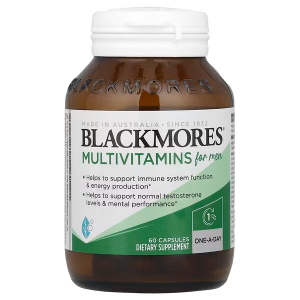 Blackmores Multivitamins for Men – One-A-Day Formula for Energy, Immunity & Testosterone Support | 50 Capsules