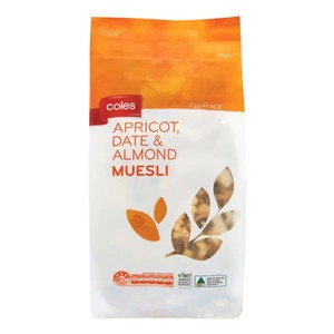 Coles Apricot Date & Almond Muesli | 750g